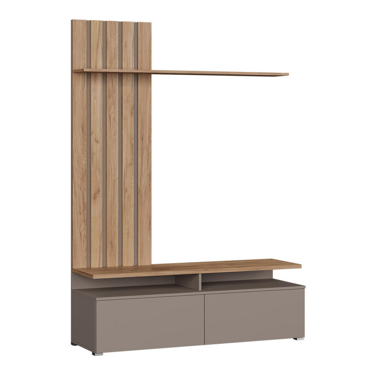 NÁSTĚNNÁ SKŘÍŇKA Harro Dub Goldkraft / béžová - šedobéžová/barva dubu, kompozitní dřevo (139/200/45cm) - Vicco