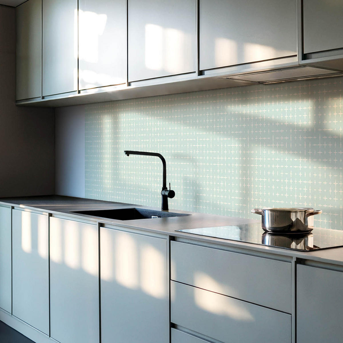 WANDPANEEL 120x60 cm selbstklebend Trevanis - Mintgrün, Kunststoff (60/1.6/120cm) - Wallfluent