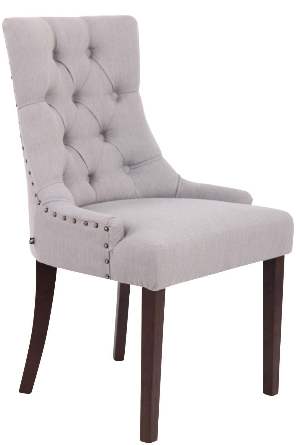 WOHNZIMMERSTUHL Stoff grau - Grau, Holz/Textil (55/92/58cm) - CLP