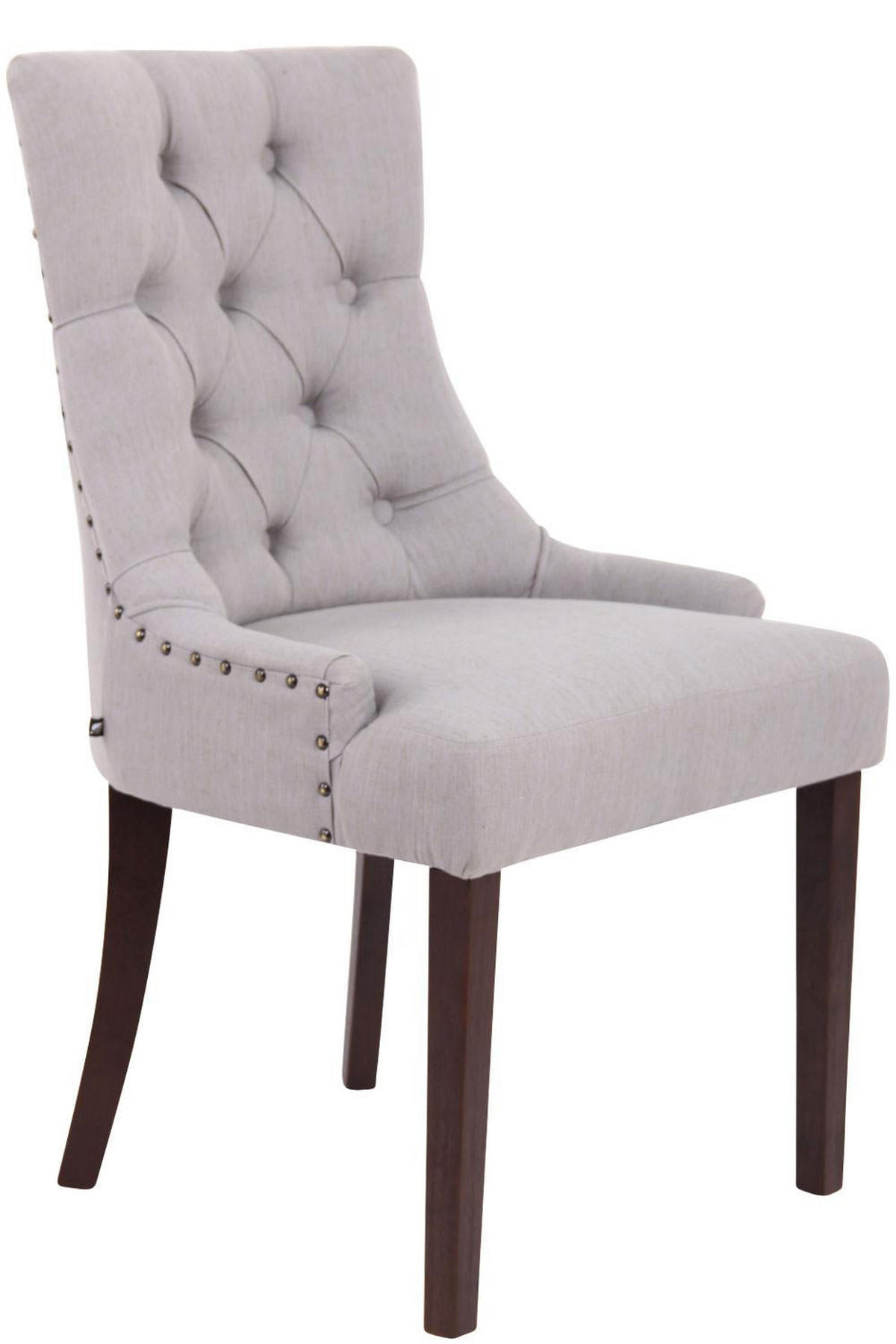 WOHNZIMMERSTUHL Stoff grau - Grau, Holz/Textil (55/92/58cm) - CLP