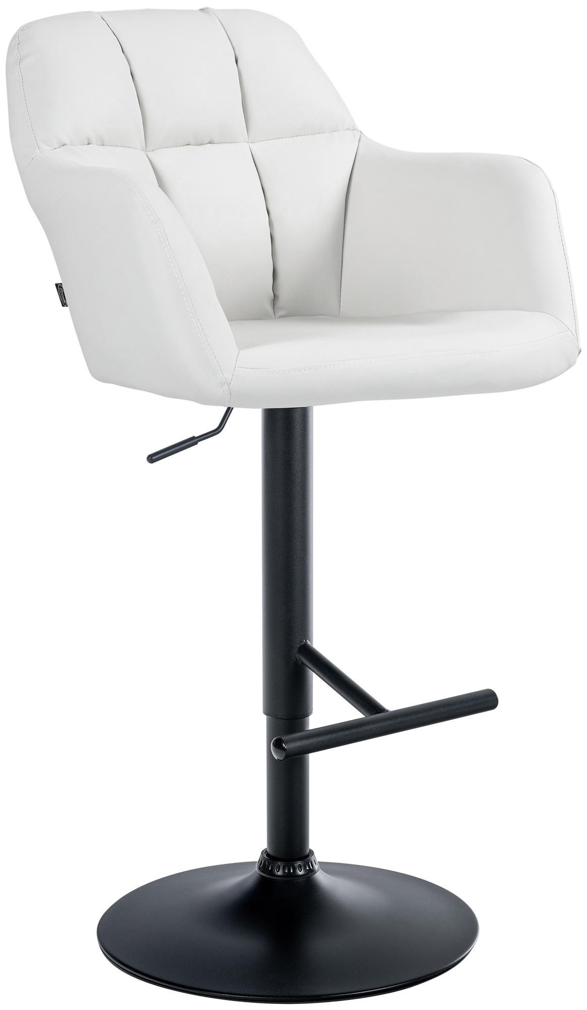 furnicato Barhocker Weiß 57x97x59 cm