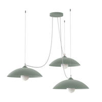 HÄNGELEUCHTE - Grün, Metall (40/40/9cm) - Lumicom