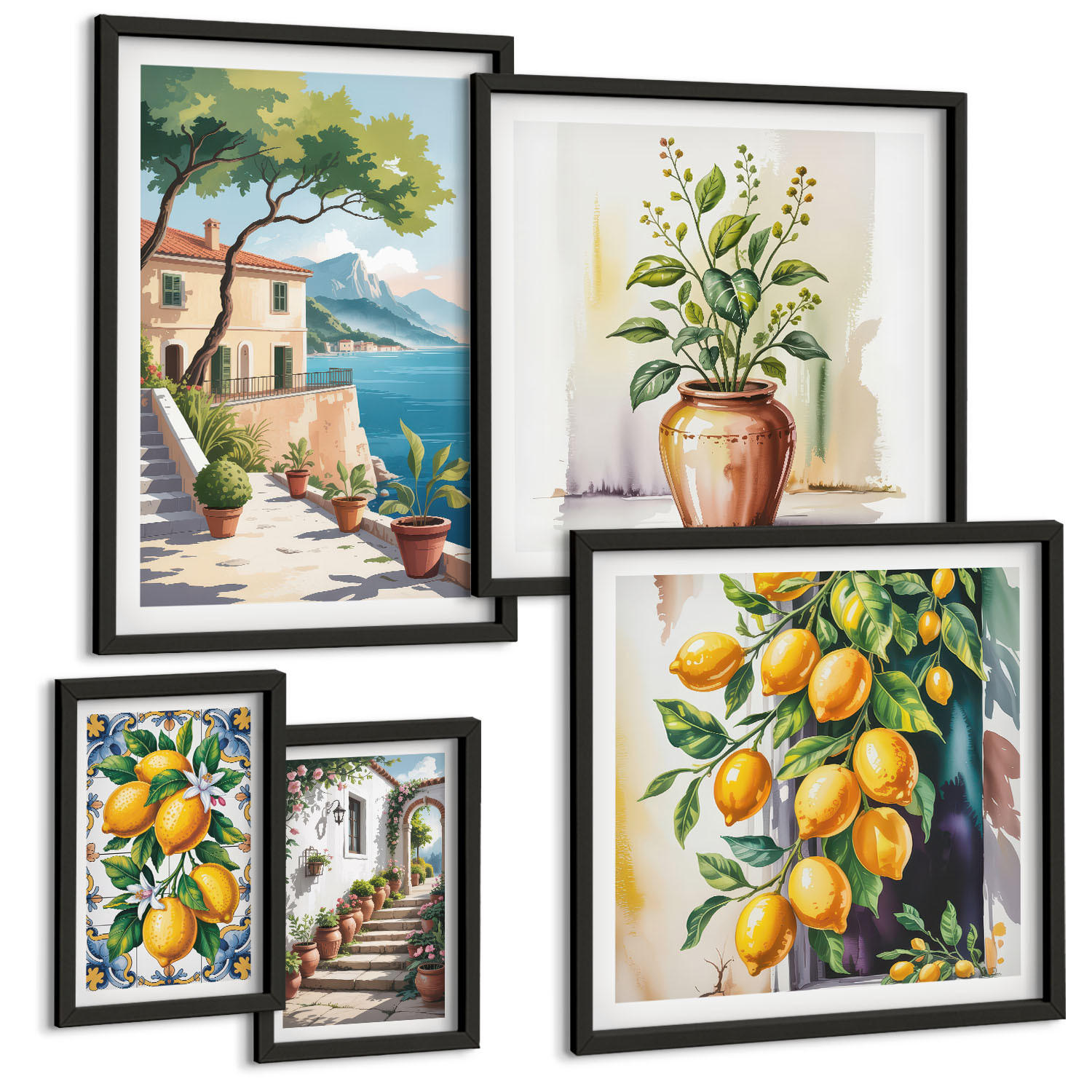 Tulup Bilder Schwarz 40x60 cm