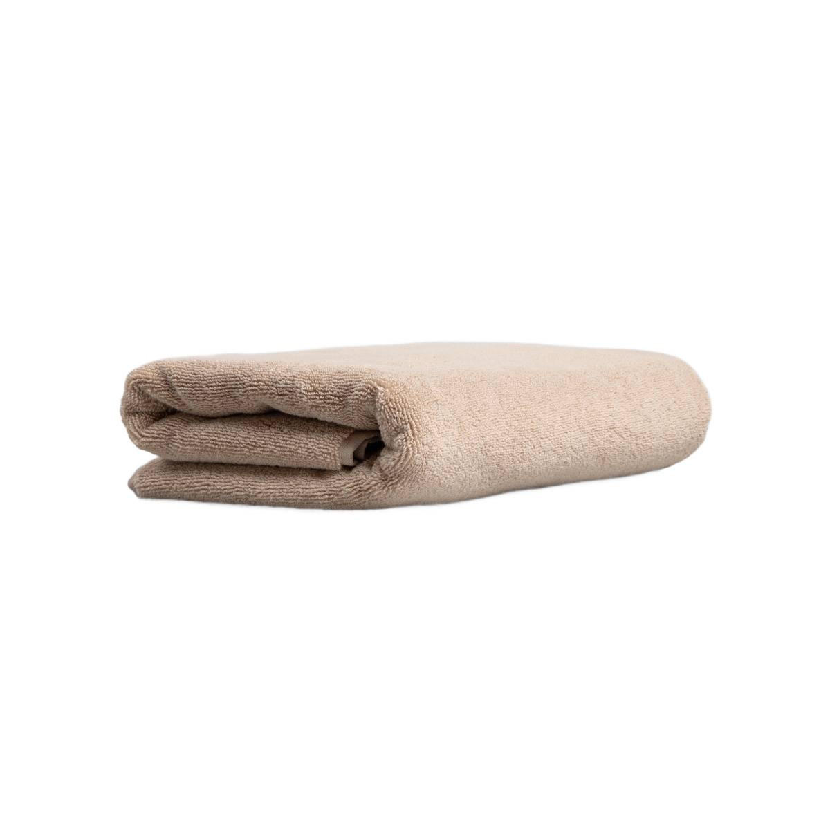 BADETUCH Desma beige 70/130 cm - Beige, Textil (70/130cm) - Homla