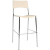 BARHOCKER Metall creme - Chromfarben/Creme, Metall (43/114/41cm) - CLP