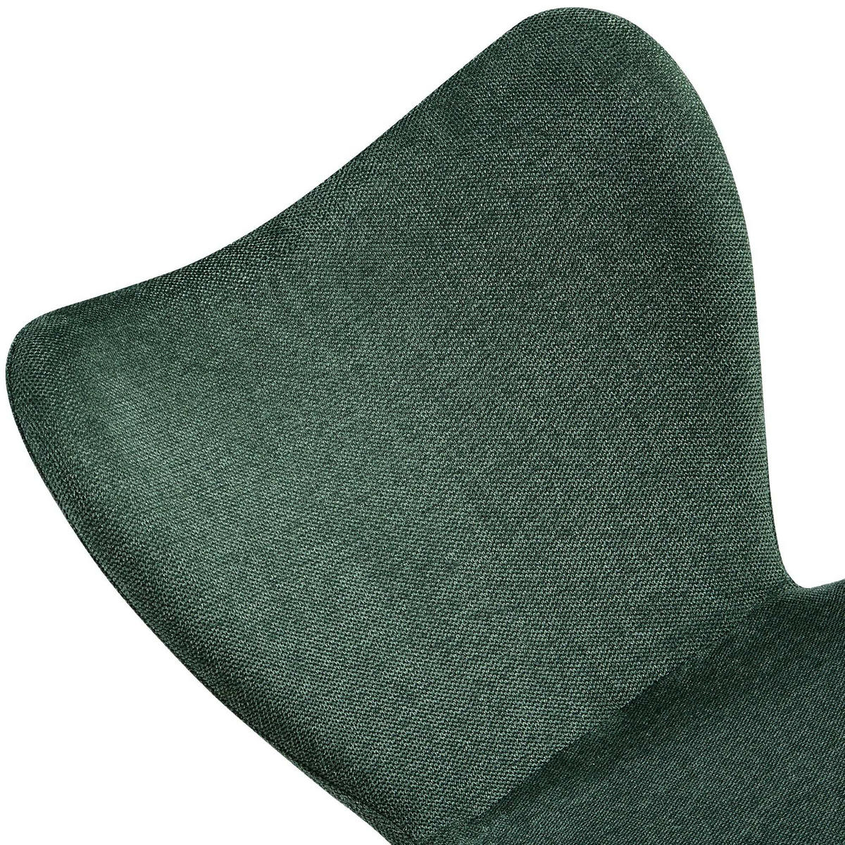ESSZIMMERSTUHL Stoff Grün - Schwarz/Grün, Textil/Metall (50/80/58cm) - CLP