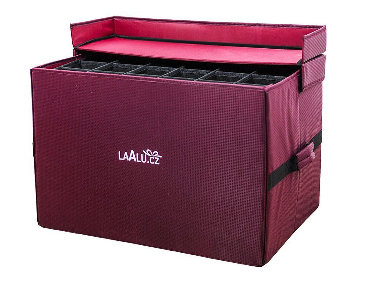 WEIHNACHTSBAUMSCHMUCK-SET PREMIUM CAESAR, 152-teilig, für Weihnachtsbäume 120–210 cm, inkl. Aufbewahrungsbox - Rot/Goldfarben, Glas/Kunststoff (55/50/75cm) - LAALU
