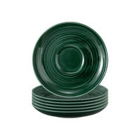 TEEUNTERTASSEN Terra Moosgrün ø 13,5 cm 6er Set - Grün, Keramik (13.5cm) - Seltmann Weiden