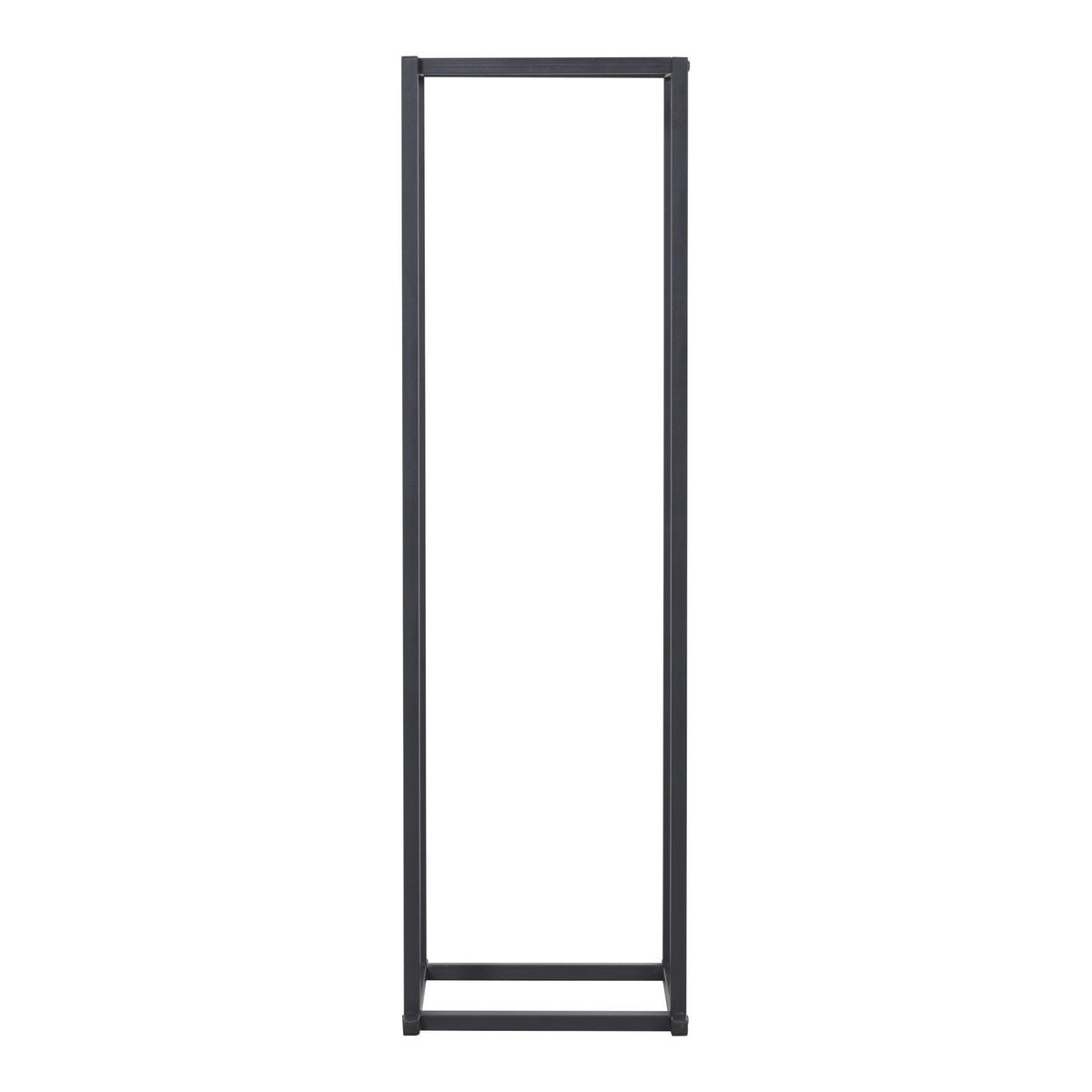 KAMINHOLZREGAL Tibro - Schwarz, Metall (35/120/35cm) - [en.casa]
