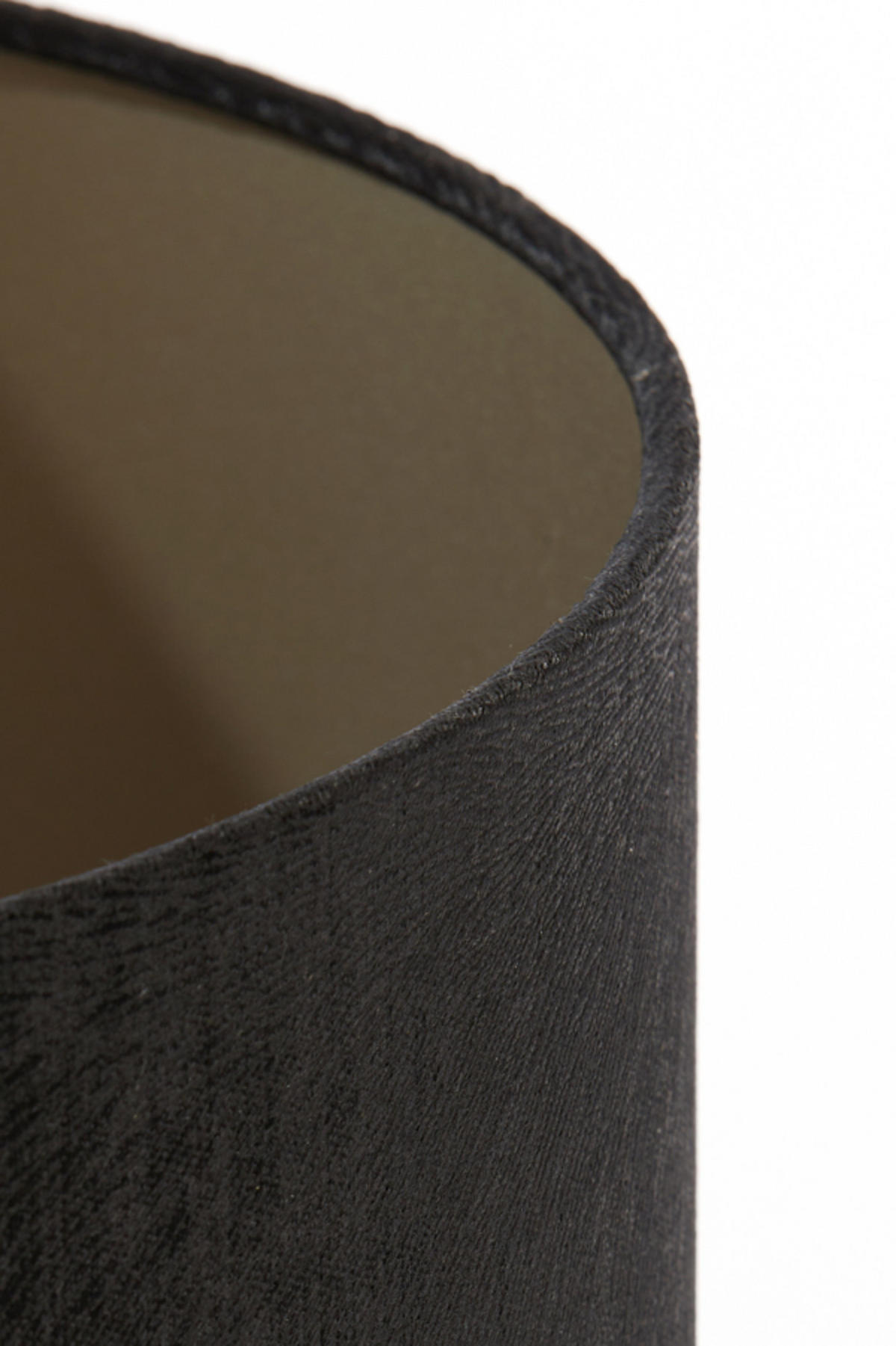 LAMPENSCHIRM Lubis Schwarz Ø50/38 cm - Schwarz, Textil (50/50/38cm) - Light & Living