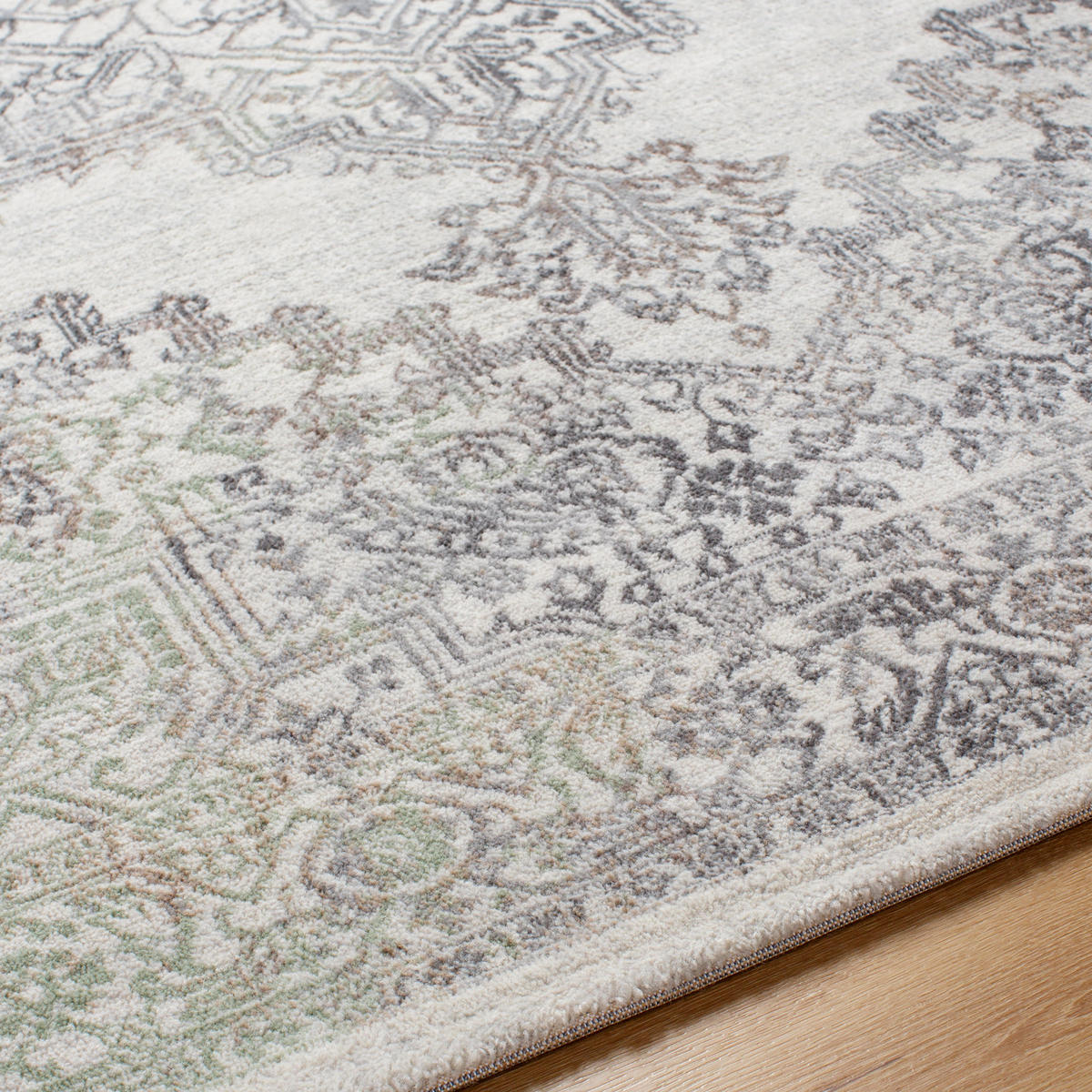 VINTAGE-TEPPICH 80/220 cm Grau - Hellgrau, Textil (80/220cm)
