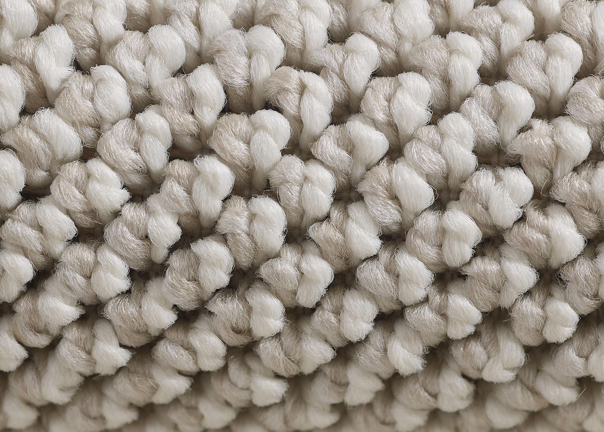 TEPPICH Kurzflor Flachgewebe Uni-Design Polypropylen Wohnzimmer Creme Rechteckig 60x100 - Creme, Textil (60/100cm) - KADIMA DESIGN