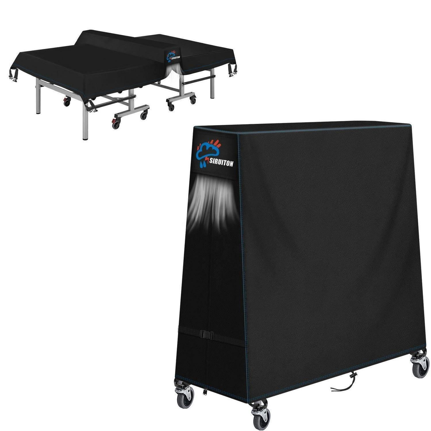 XXXLutz Tischtennisplatten-Abdeckung Schwarz 70x185x165 cm