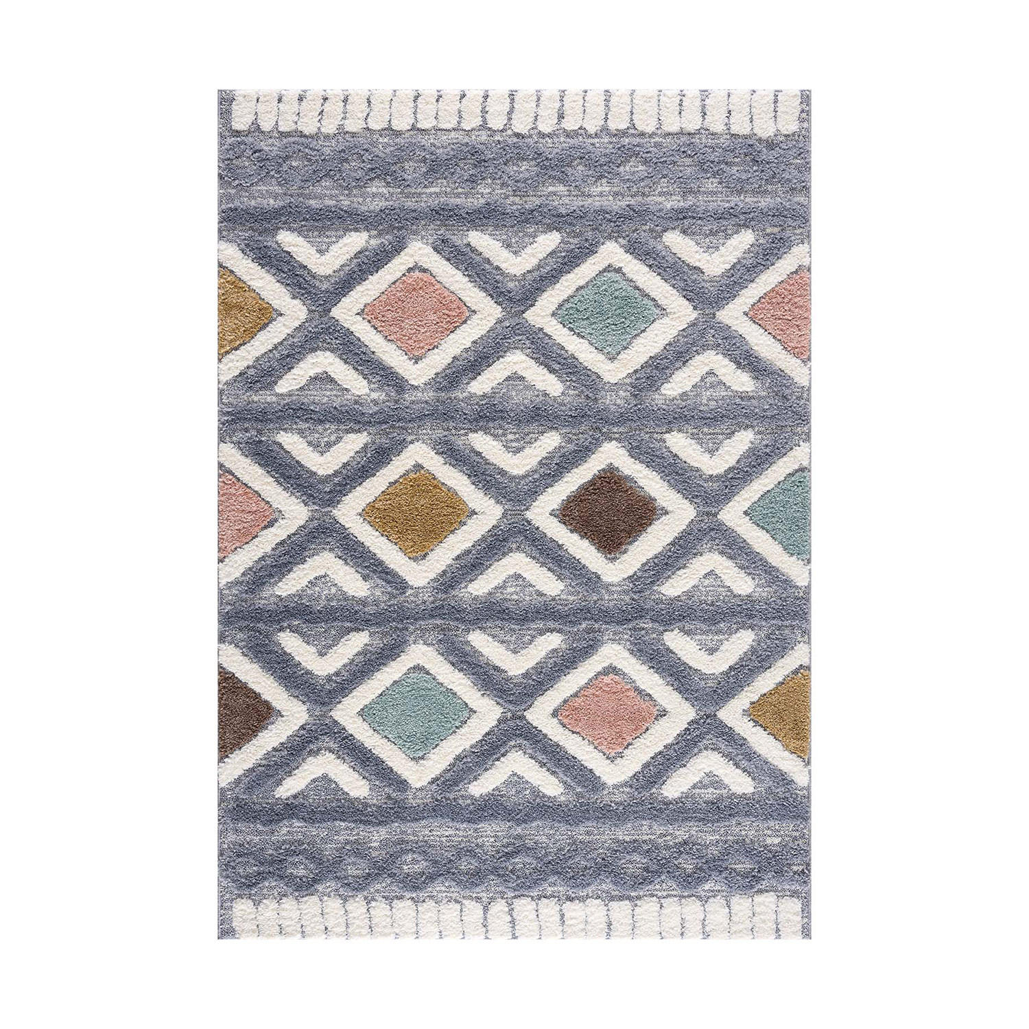 HOCHFLOR-TEPPICH Focus 3382 Multi 80x150 cm - Multicolor, Textil (80/150cm) - carpet city