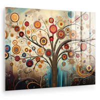 OBRAZ NA AKRYLOVOM SKLE Strom - Strom života - Farba 80x60 cm - hnedá, sklo (80/60cm) - MuchoWow