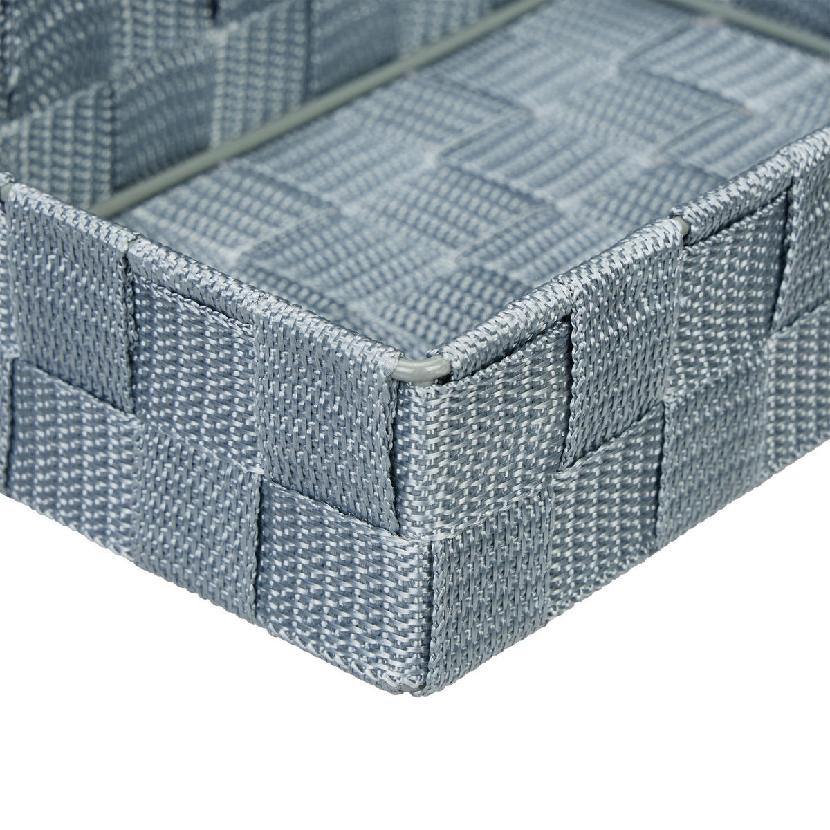 6XAUFBEWAHRUNGSKORB - Grau, Kunststoff/Metall (24/32/6cm) - Relaxdays