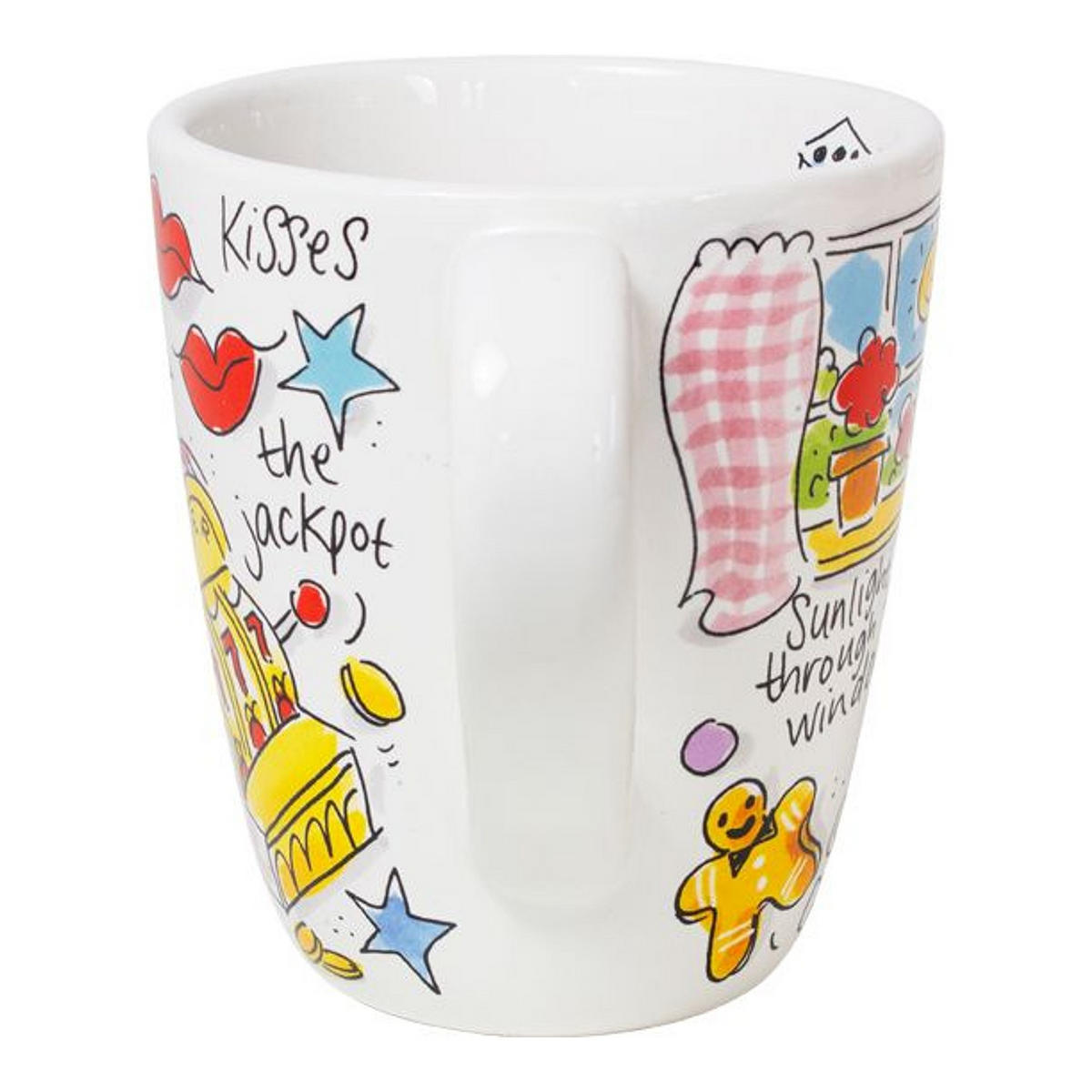 BECHER Würfel Fröhlich in Bunt - 350 ml - Multicolor, Keramik (0.35L) - Blond Amsterdam