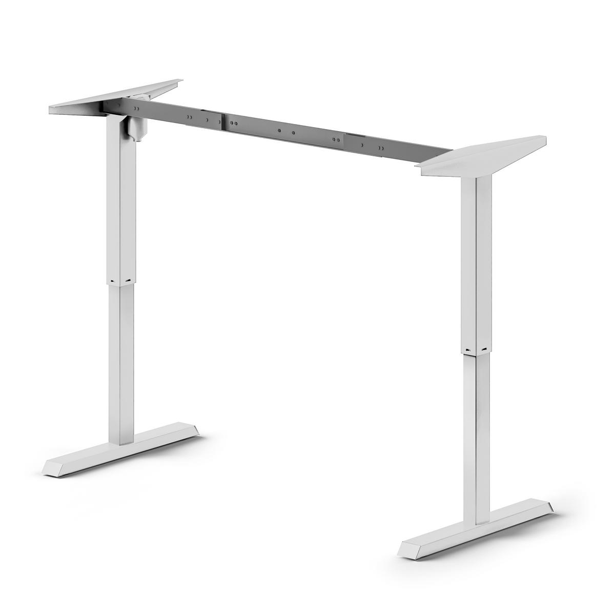 TISCHGESTELLT Motorisch höhenverstellbares Lift Table, Stahl, Weiß lackiert - Weiß, Metall (82/72/16cm) - EMUCA