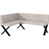 ECKBANK PETER_X - Beige, Textil (128/168cm) - Meblini