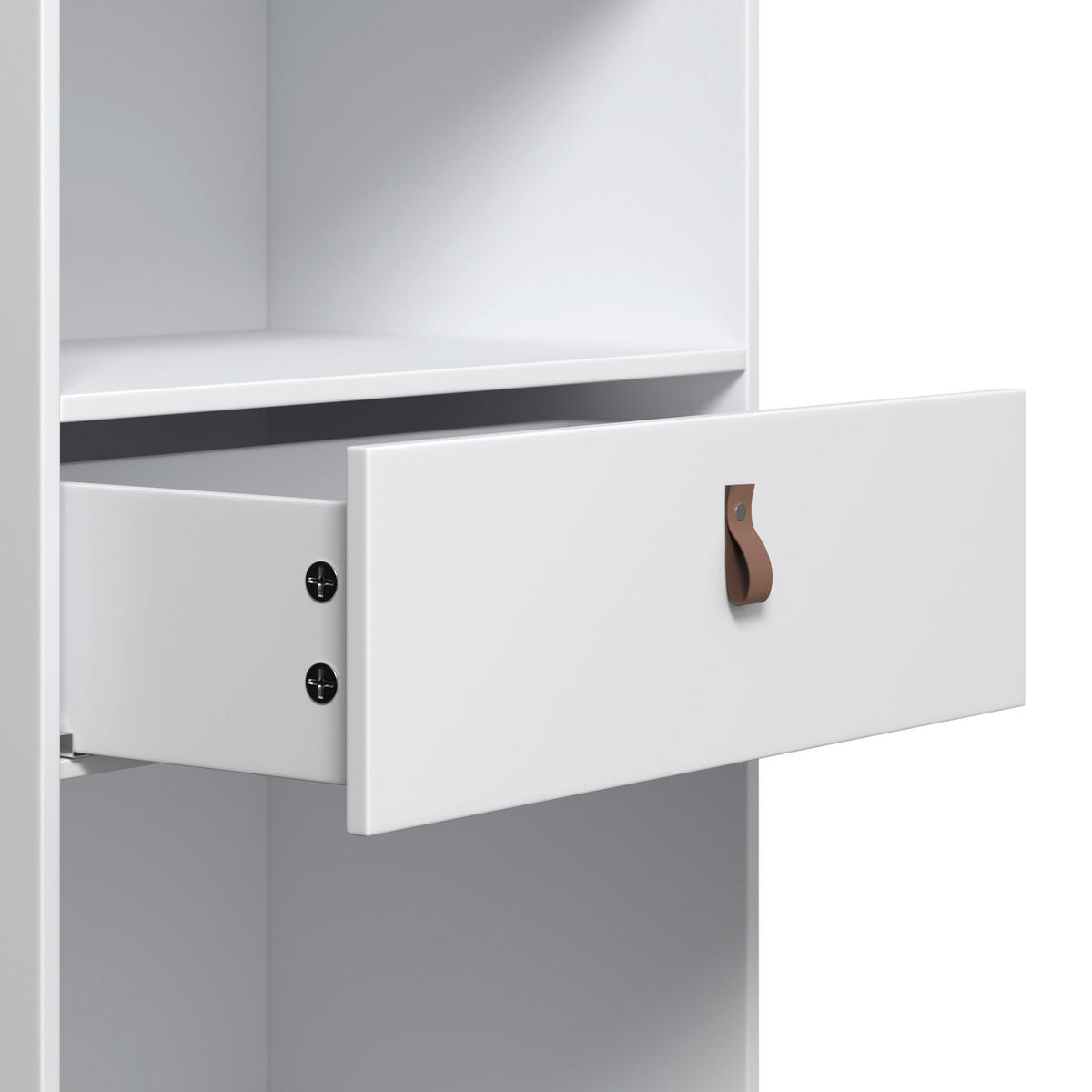 REGAL Mick Weiß MDF - Weiß, Holzwerkstoff (60/148.5/40cm) - Bessagi Home