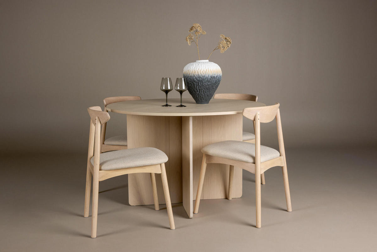 ESSZIMMERSTUHL VEN Beige 47x54x80 cm - Beige, Holz (47/80/54cm) - FURNLUX