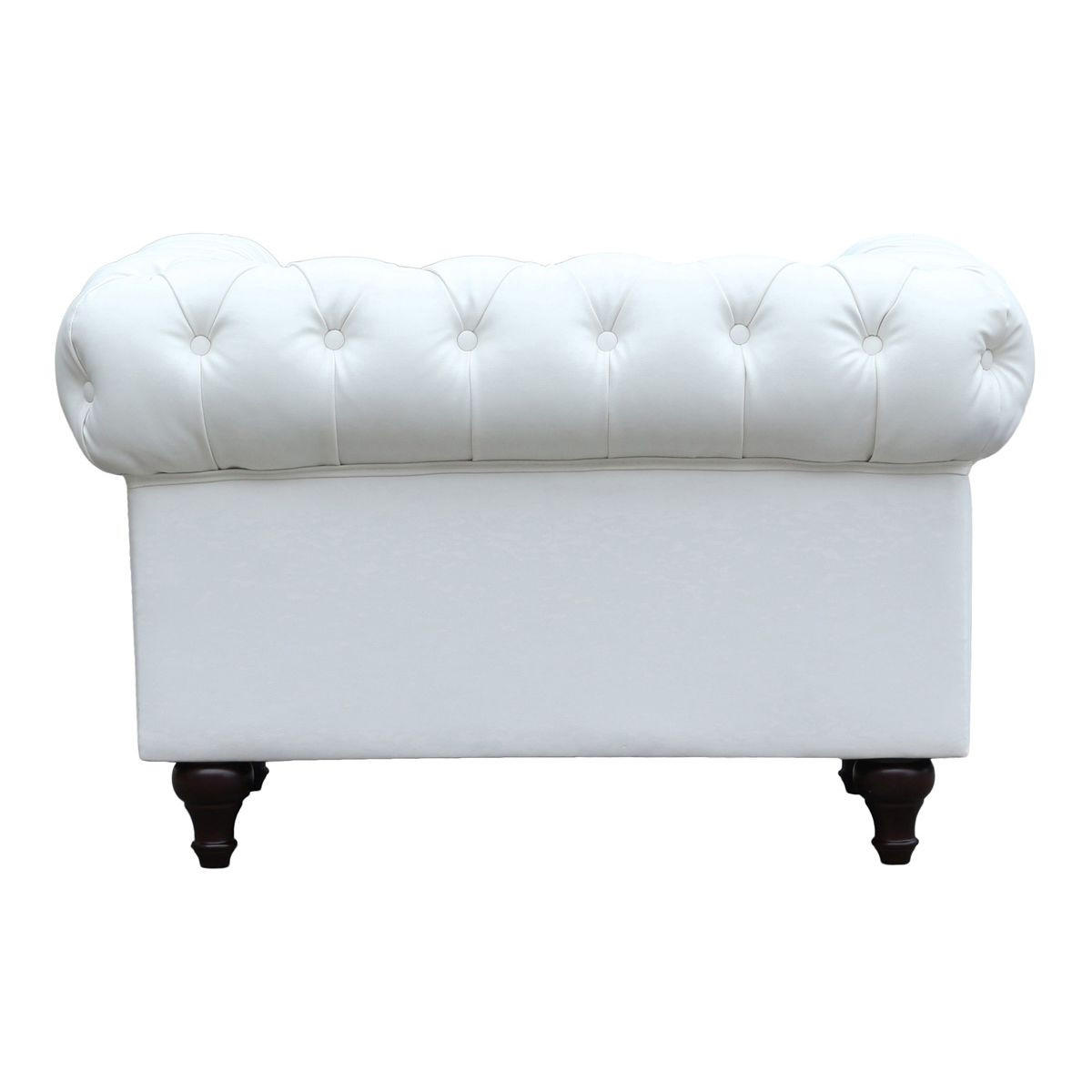 Thumbnail - Habitat Garten Chesterfield-Sessel, Weiß, Textil, 82x70x111 cm, Wohnzimmer, Sessel, Chesterfield-Sessel