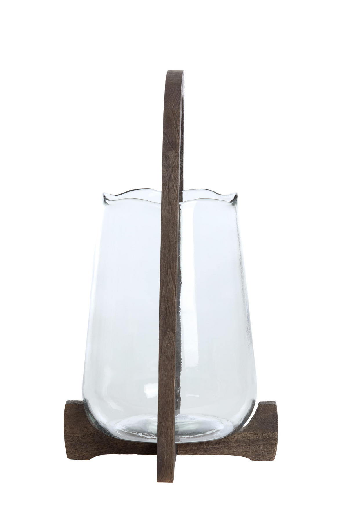 WINDLICHT Anosy Braun Ø26/48 cm - Dunkelbraun, Holz (26/48/26cm) - Light & Living