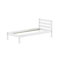 EINZELBETT Karolina Kiefer weiß 90x200 Kinderzimmer - Weiß, Holz (90/200cm) - 58aufmkessel