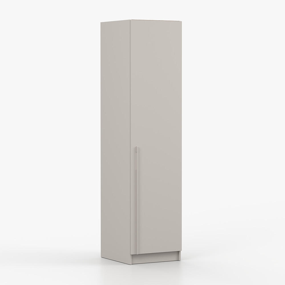 SCHRANK mit Schwenktüren ROSA 1D 50/210/55, 1-türig, Kaschmir - Kaschmir, Holzwerkstoff (50/210/55cm) - imoebel24