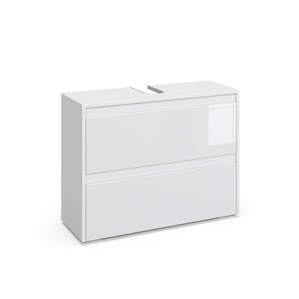 DOLNÍ SKŘÍŇKA POD DŘEZ Majest Bílá/bílý vysoký lesk - bílá/vysoce lesklá bílá, kompozitní dřevo (80.1/62/30.1cm) - Vicco