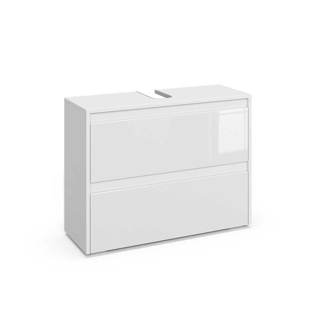 DOLNÍ SKŘÍŇKA POD DŘEZ Majest Bílá/bílý vysoký lesk - bílá/vysoce lesklá bílá, kompozitní dřevo (80.1/62/30.1cm) - Vicco