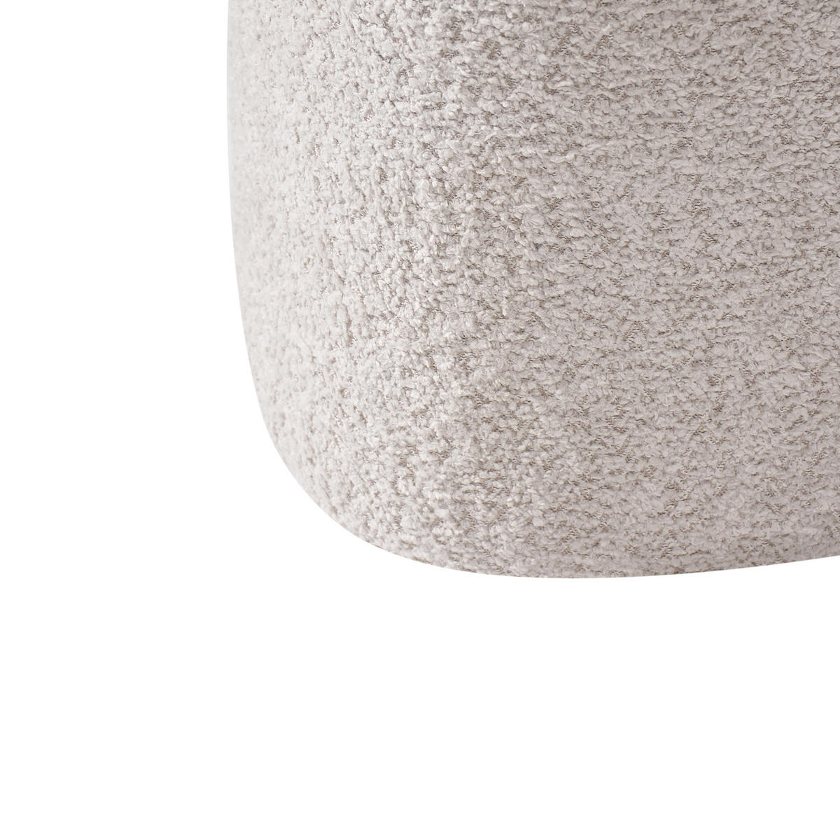 POUF Beige Scotia - Beige, Textil (40/44/33cm) - Beliani