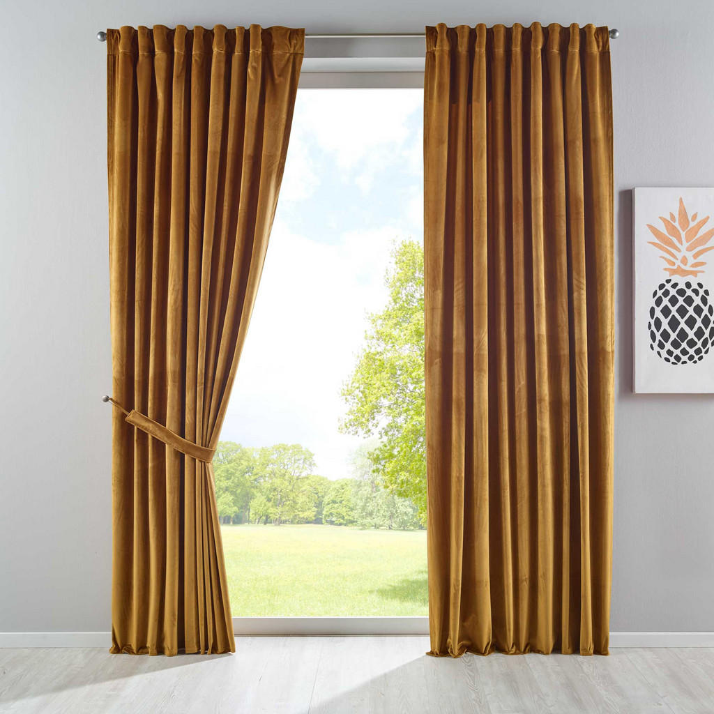 Thumbnail - Gardinenbox Vorhang, Hellbraun, Textil, 135x280 cm, Oeko-Tex® Standard 100, Wohntextilien, Gardinen & Vorhänge, Fertigga...