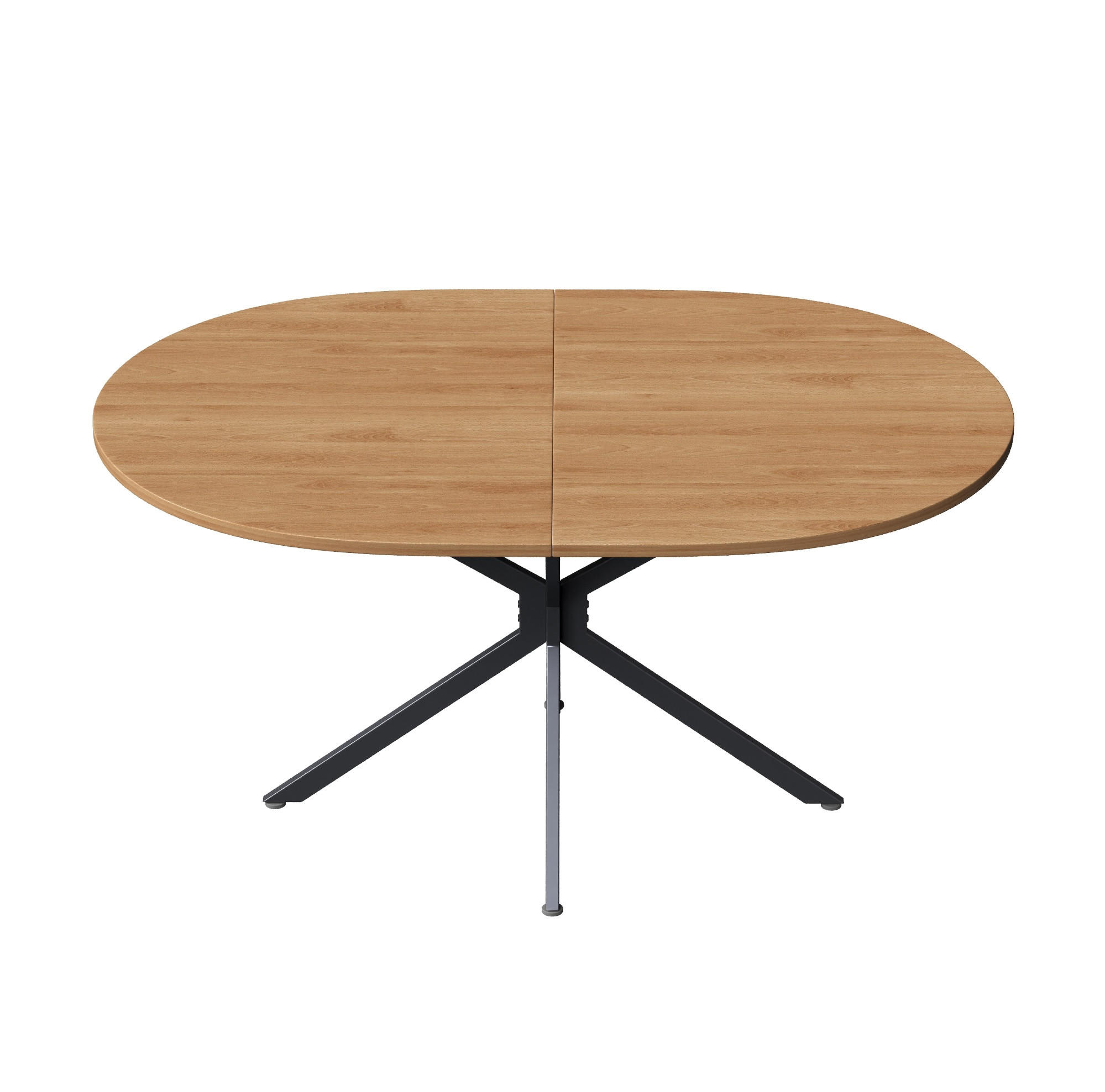 ESSTISCH 120/80/75,5 cm in Natur mit Kreuzbeinen für 4–6 Personen - Naturfarben, Holzwerkstoff (80/120/75.5cm) - BEAOK