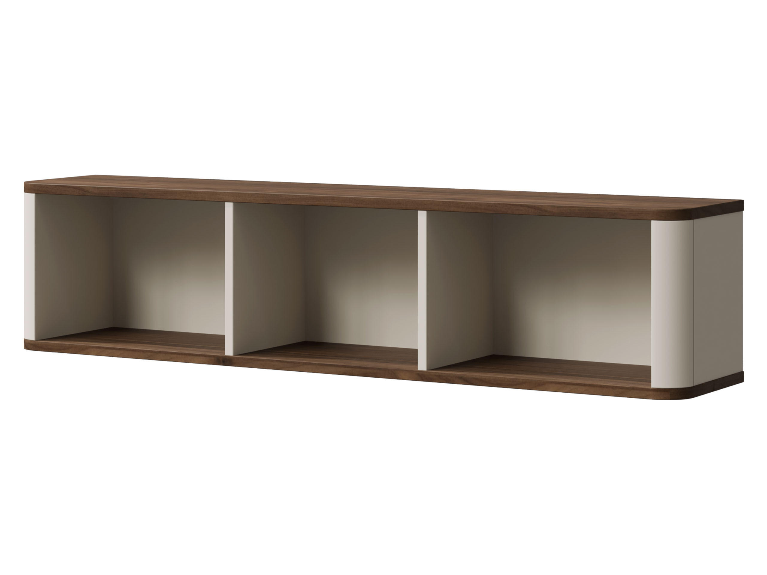 Mirjan24 Wandregal Kaschmir, Nussbaum 130x30x25 cm