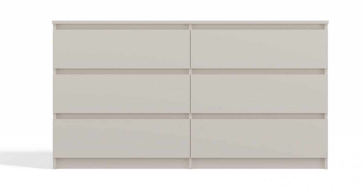 KOMMODE MALWA M6 140 - KASCHMIRBEIGE - Kaschmir, Holzwerkstoff (138/75/40cm) - CDF