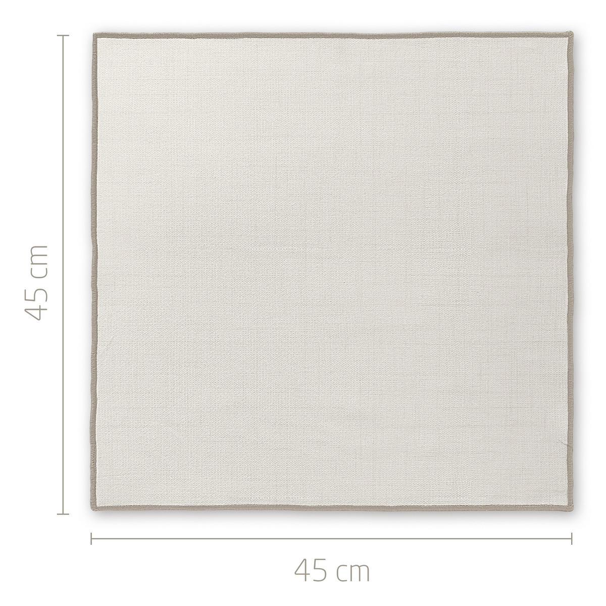 SERVIETTEN aus Halbleinen - Creme, Textil (45/45cm) - Miqio Design