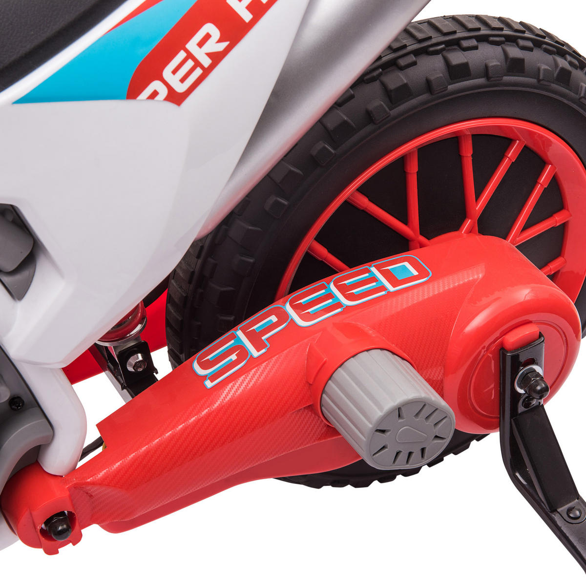 ELEKTRO-MOTORRAD DE-12994 abnehmbare Stützräder Rot - Rot, Kunststoff (106.5/51.5/68cm) - ComfortXL