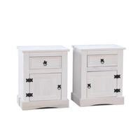 NACHTSCHRANK weiß - Weiß, Holzwerkstoff (53/66/38cm) - ebuy24