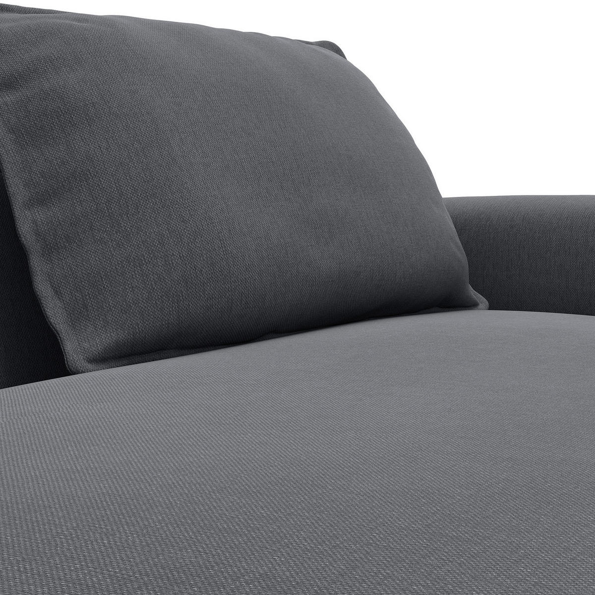 2,5-SITZER SOFA - Grau, Textil (217/82/156cm) - home24