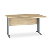 SCHREIBTISCH Optimal Sonoma Eiche hell 138 / 68-100 / 76cm - Braun, Holz/Holzwerkstoff (100/138/76cm) - Feldmann-Wohnen