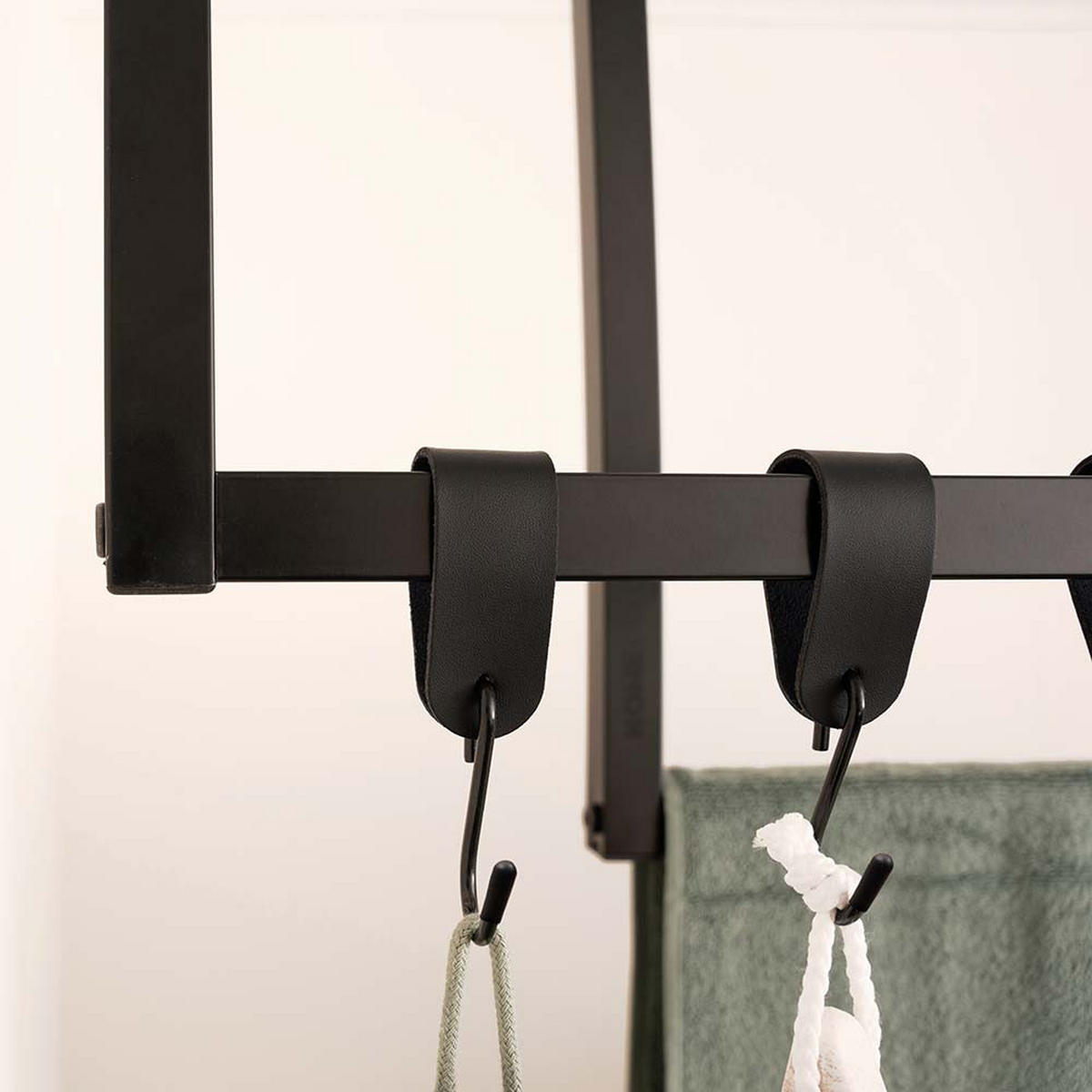 S-HAKEN SHAPE - Menge: 5 - Schwarz, Metall (11/4/3cm) - Home Deluxe