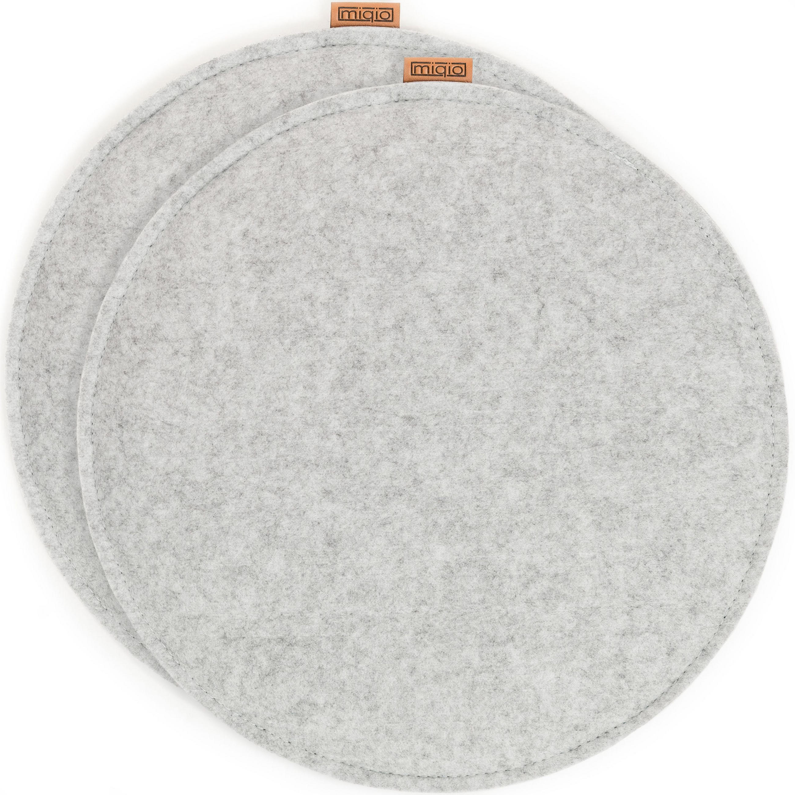 SITZKISSEN mit Antirutschnoppen 2er-Set - Hellgrau, Textil (35cm) - Miqio Design