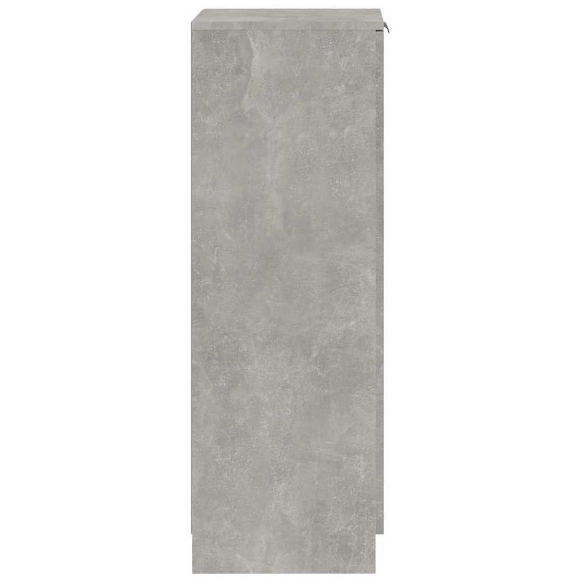 SCHUHSCHRANK Betongrau 30/35/100 Cm Holzwerkstoff - Grau, Holzwerkstoff (35/100/30cm) - vidaXL