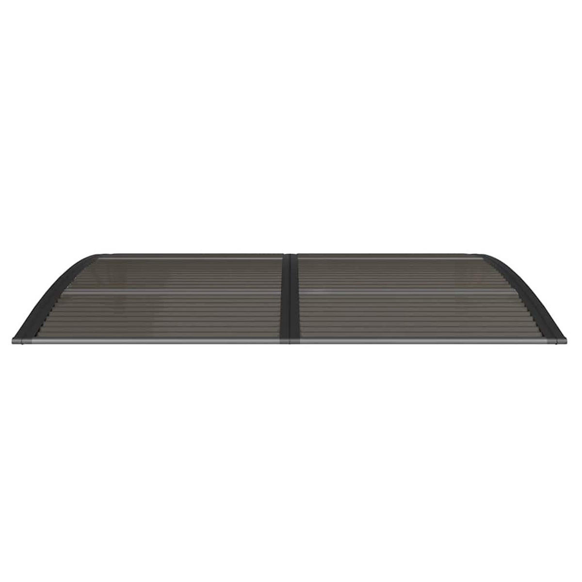 TÜRVORDACH Schwarz 150/100 Cm Polycarbonat - Schwarz, Kunststoff (100/25/150cm) - vidaXL