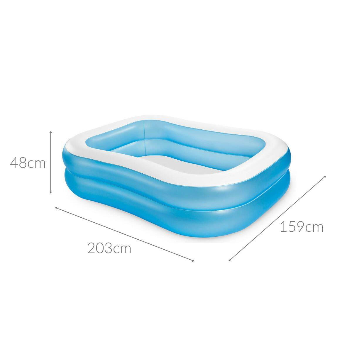 POOL 2/1,5 m - Blau, Kunststoff (152/48/203cm)