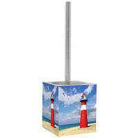 WC-BÜRSTE Leuchtturm - Blau/Beige, Kunststoff (10/37/10cm) - Sanilo
