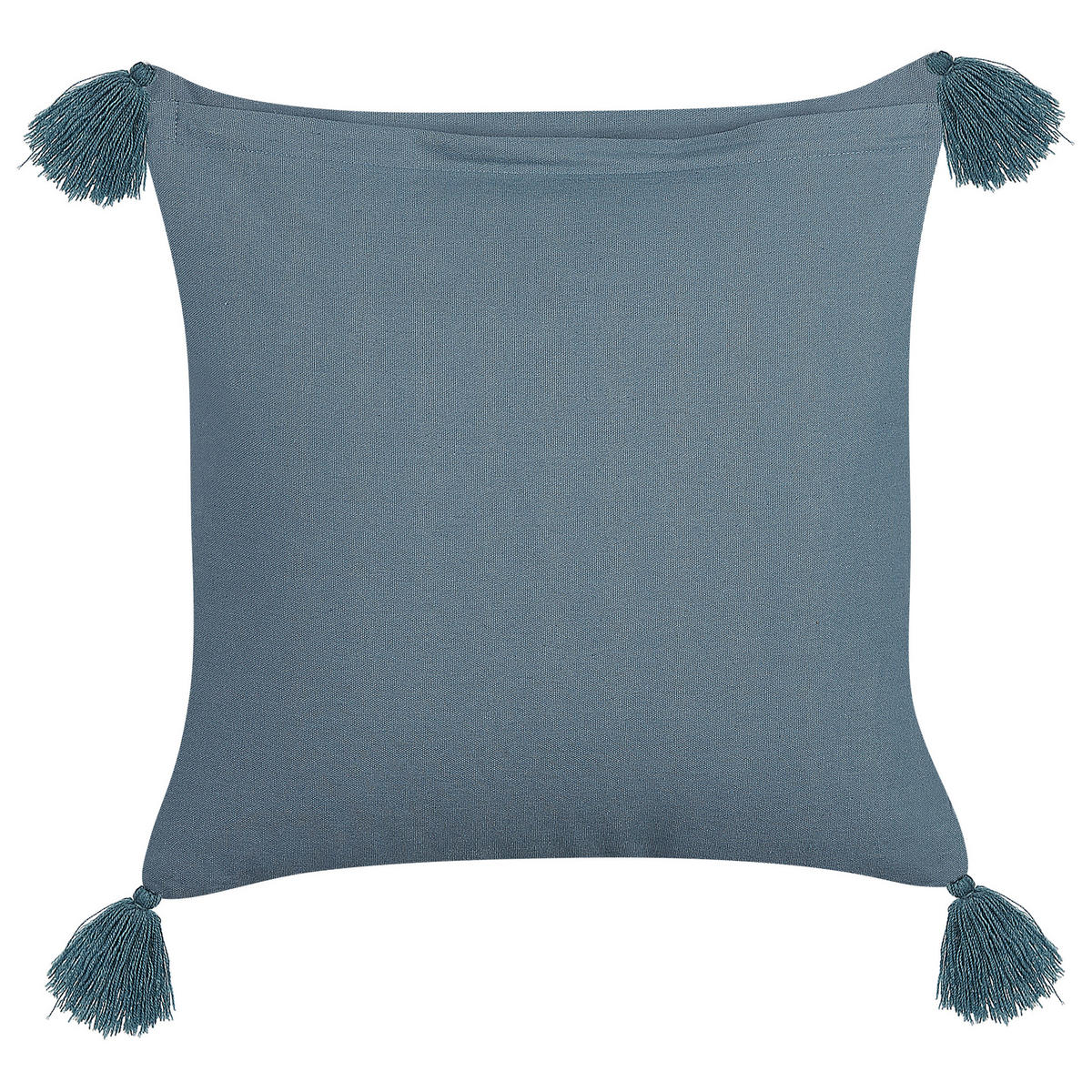 DEKOKISSEN 2er-Set Dunkelblau 45/45 cm Setaria - Dunkelblau, Textil (45/45cm) - Beliani