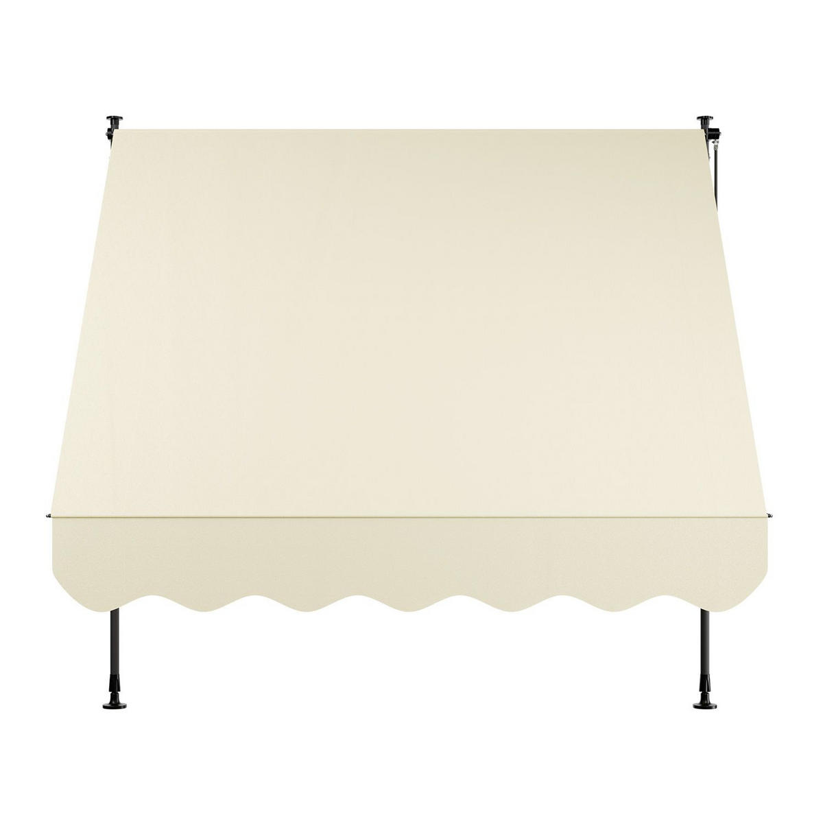 KLEMMMARKISE Kapstadt beige 200x120 cm - Beige, Textil (200/200/120cm) - Juskys