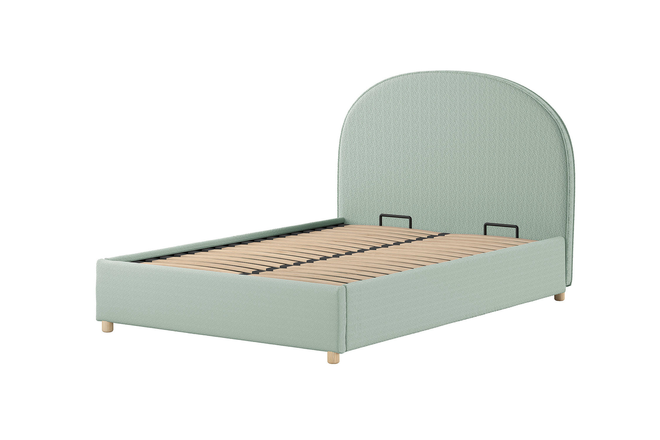 BETTGESTELL MOON Grün 148x214x115 cm - Grün, Holz - FURNLUX